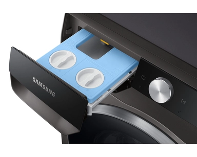 Samsung Front Load Washer-Dryer, 12 KG, 8 KG, 14 Programs, Silver, WD12TP34DSX