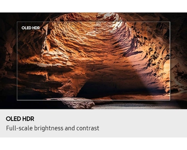 شاشة تلفزيون سامسونج 55 بوصة 4K ذكي OLED، مع مستقبل مدمج - QA55S85FAEXSA