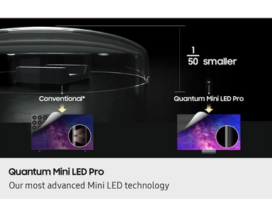 شاشة تلفزيون سامسونج 75 بوصة 8K ذكي Neo QLED، مع مستقبل مدمج - QA75QN900FUXSA