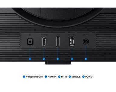 شاشة ألعاب سامسونج، 27  بوصة، QHD، هرتز 350، 1 مللي ثانية GTG، اسود - LS27FG600EMXUE