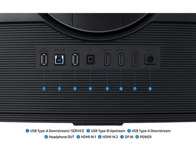 شاشة ألعاب سامسونج، 37 بوصة، 4K VA UHD، هرتز 165، 1 مللي ثانية GTG، اسود - LS37FG750EMXUE