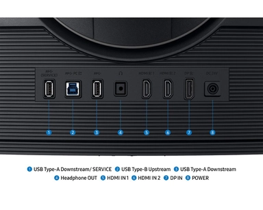 شاشة ألعاب سامسونج، 40 بوصة، VA WUHD، هرتز 180، 1 مللي ثانية، اسود - LS40FG750EMXUE