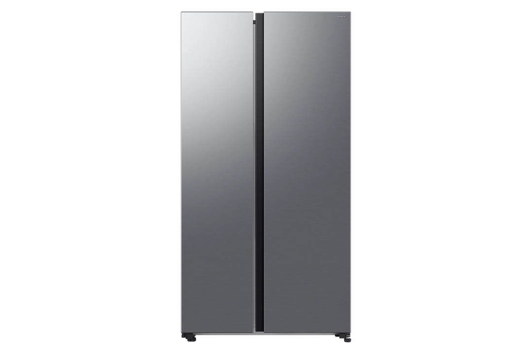 ثلاجة سامسونج دولابي، سعة 22.9 قدم مكعب، فضية - RS62R5001M9D