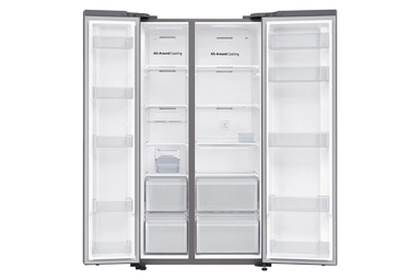 Samsung Side by Side Refrigerator, 22.9 cu.ft, Silver -  RS62R5001M9D
