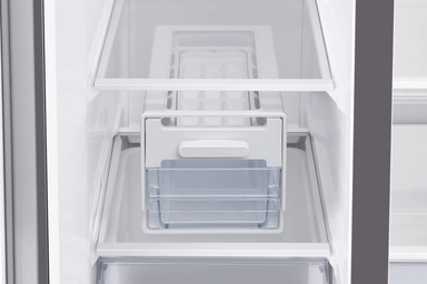 Samsung Side by Side Refrigerator, 22.9 cu.ft, Silver -  RS62R5001M9D
