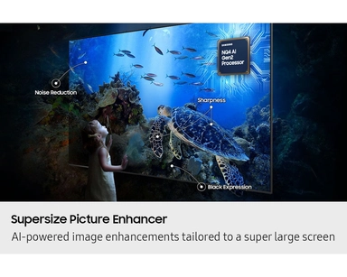 شاشة تلفزيون سامسونج سمارت 100 بوصة 4K UHD Neo QLED، مع مستقبل مدمج - QA100QN80FUXSA