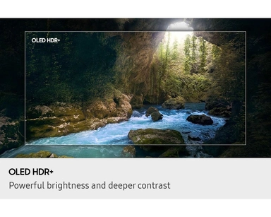 شاشة تلفزيون سامسونج سمارت 48 بوصة 4K UHD OLED، مع مستقبل مدمج - QA48S90FAEXSA