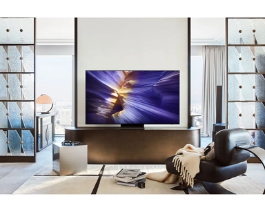 شاشة تلفزيون سامسونج سمارت 48 بوصة 4K UHD OLED، مع مستقبل مدمج - QA48S90FAEXSA