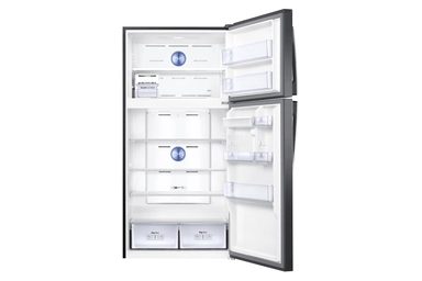 ثلاجة سامسونج بابين، سعة 20.6 قدم مكعب، انفرتر، أسود - T58K7110BSH