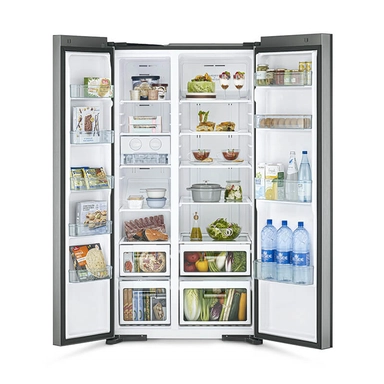 ثلاجة هيتاشي 21 قدم دولابي سلفر R-S800PS0 GS
