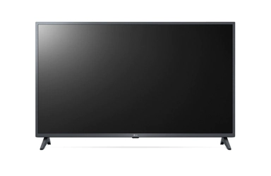 تلفزيون فائق الوضوح (UHD) من إل جي بدقة 4K مقاس 43 بوصة من السلسلة UQ7500، مع HDR (النطاق الديناميكي العالي) النشط 4K لتصميمات شاشة السينما وتقنية AI ThinQ للتلفزيون الذكي بنظام التشغيل WebOS, 43UQ75006LG