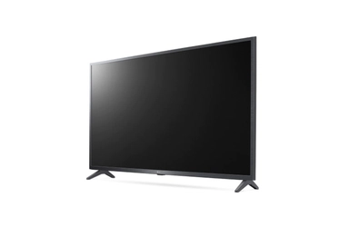 تلفزيون فائق الوضوح (UHD) من إل جي بدقة 4K مقاس 43 بوصة من السلسلة UQ7500، مع HDR (النطاق الديناميكي العالي) النشط 4K لتصميمات شاشة السينما وتقنية AI ThinQ للتلفزيون الذكي بنظام التشغيل WebOS, 43UQ75006LG