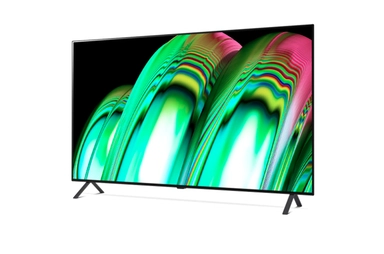 تلفاز LG OLED مقاس 65 بوصة من سلسلة A2 ، مع HDR (النطاق الديناميكي العالي) السينمائي بدقة 4K تصميم سينمائى والمزوّد بإمكانية تعتيم البكسل بتقنية AI ThinQ للتلفزيون الذكي بنظام التشغيل WebOS, OLED65A26LA