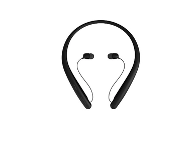 LG HBS Slim Neckband, Meridian Sound, Fast Charging, Dual Mic (Black Color), SL5