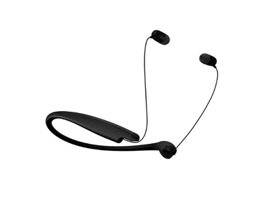 LG HBS Slim Neckband, Meridian Sound, Fast Charging, Dual Mic (Black Color), SL5