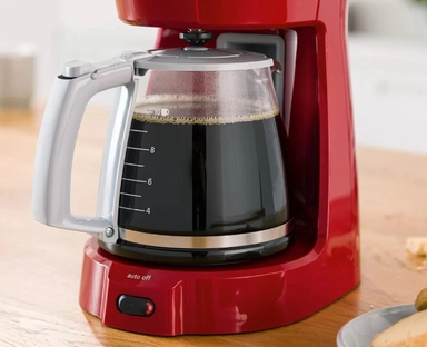 Bosch 1100W Filter Coffee maker Compact Class Extra Red, TKA3A034GB