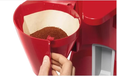 Bosch 1100W Filter Coffee maker Compact Class Extra Red, TKA3A034GB