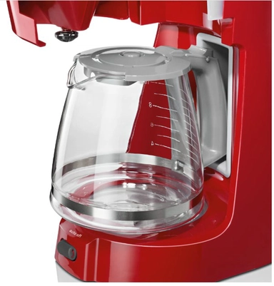 Bosch 1100W Filter Coffee maker Compact Class Extra Red, TKA3A034GB