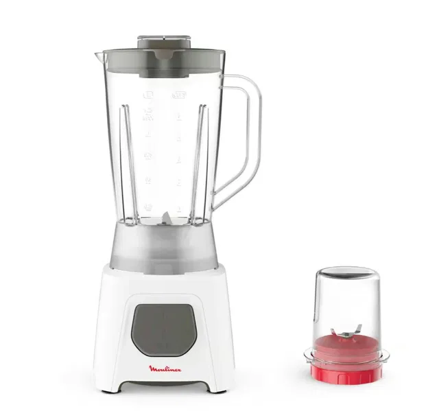Moulinex Blendeo Blender 450 Watts, 1.5 L., Grinder, White, LM2B2127