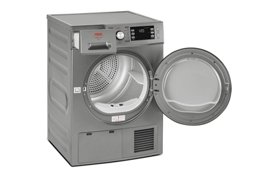 Haam dryer, front loading, 8 kg, silver, LED screen, condenser, HDR80SLV-24N