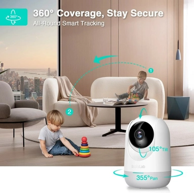 Botslab Indoor Cam 2 360 Degree Secure your Home White