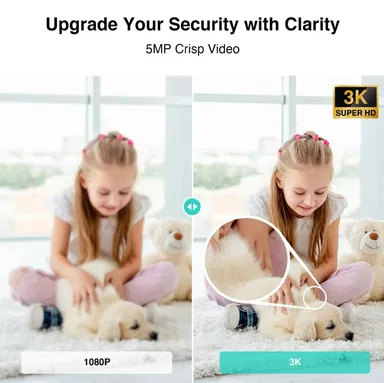 Botslab Indoor Cam2 Pro Extend Smart AI WiFi Night Vision White