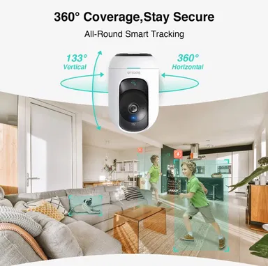 Botslab Indoor Cam2 Pro Extend Smart AI WiFi Night Vision White