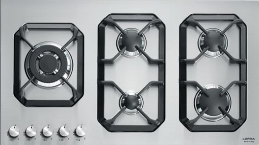 Lofra built-in gas, hob, 90 cm, full safety, steel, HLS9B0/GC29