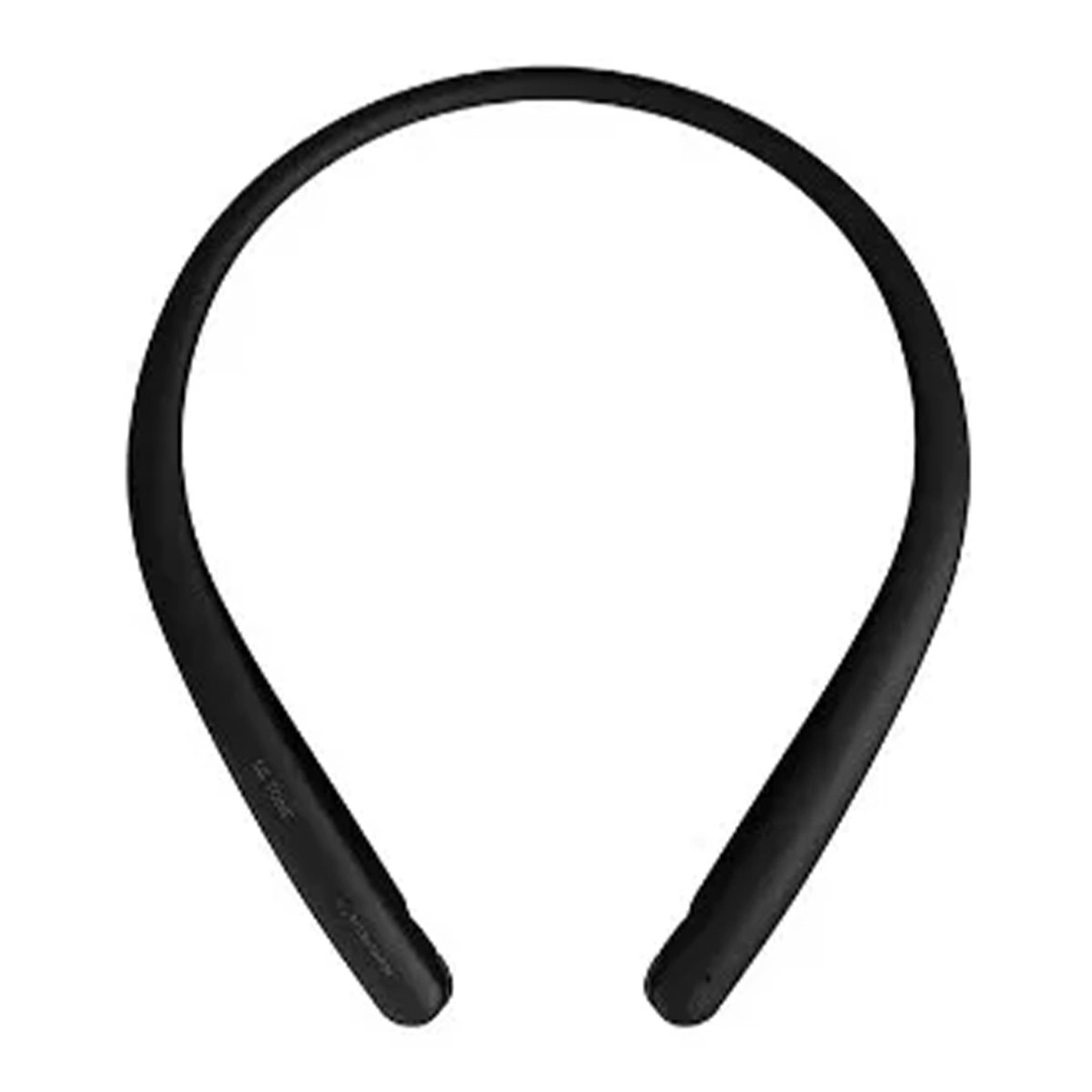 LG HBS Slim Neckband, Meridian Sound, Fast Charging, Dual Mic (Black Color), SL5