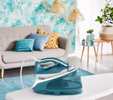 كاوية بخار تيفال 2200 واط 1.7 لتر SV6131G0 Turquois & White