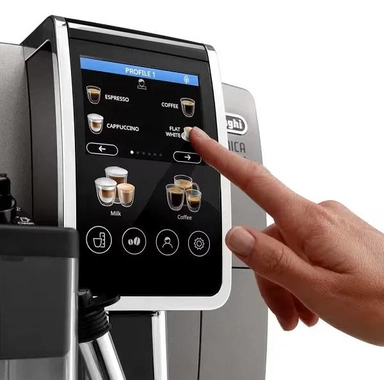 DeLonghi Coffee Maker, 1.8L, 15Bar, Titanium, DLECAM380.95.TB
