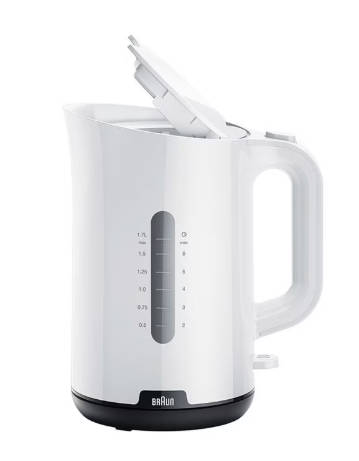 Braun Water Kettle 2200W, 1.7L, White, WK1100WH