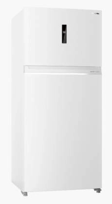 Toshiba Refrigerator , 19.6 White ,GR-RT735WE-PMU(01)