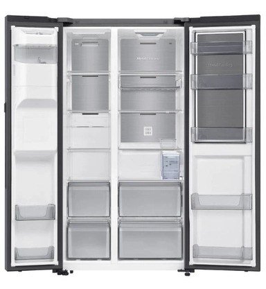 ثلاجة سامسونج دولابي بابين 21.5 قدم فضي RS80F65GDT