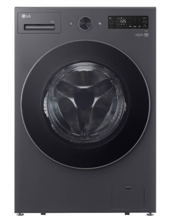 غسالة LG فتحة امامية 15 كيلو رمادي غامق WFN1510BST