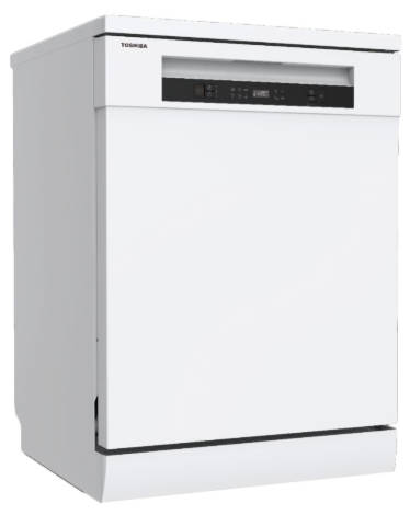 Toshiba Dishwasher ,14 Place ,Settings 6 Programs ,White, DW-14F5ME(W)-SA