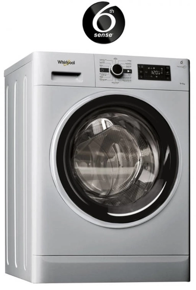 Whirlpool 10kg, Washing Machine and 7kg Dryer, Front Load, Silver ,FWDD1071681SBS