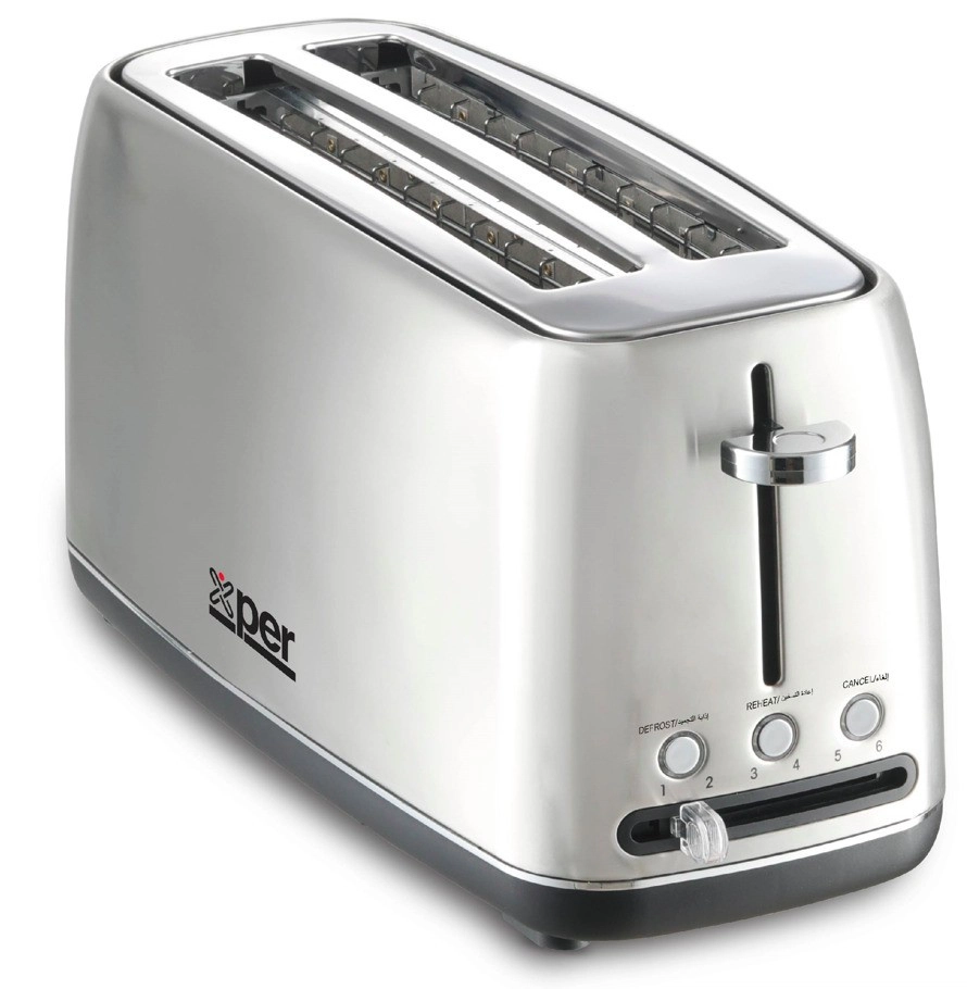 حماصة توست اكسبير 4 شريحة 1550 واط ستيل XPTO-950-24