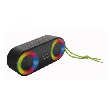 لافينتو مكبر صوت لاسلكي LED 3000 مللي أمبير USB TF AUX أسود