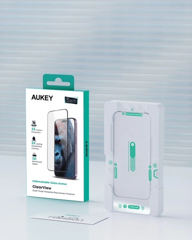 Aukey Corning Gorilla Glass Screen Protector iPhone 15 