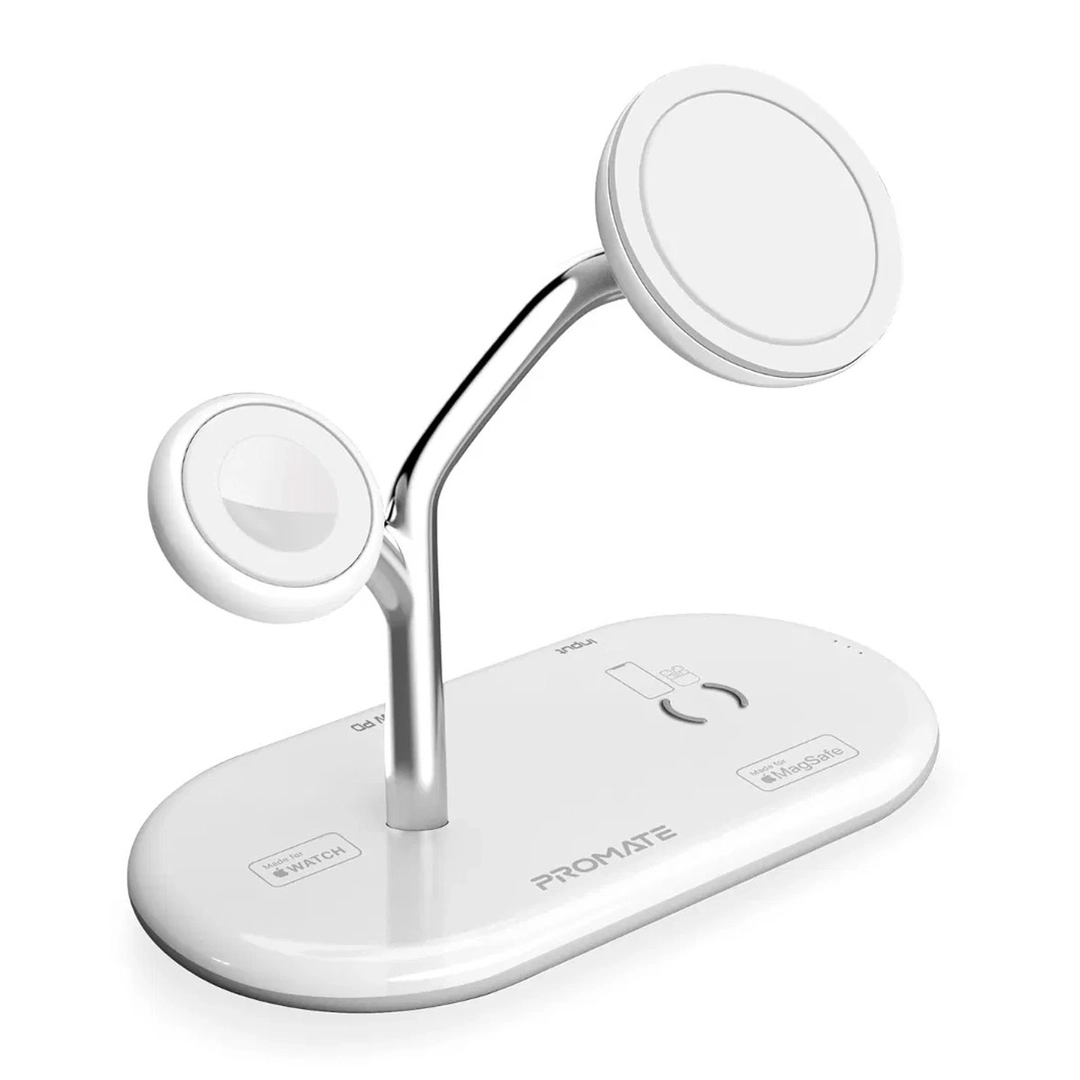 بروميت , شاحن لاسلكي بقدرة 65 واط مع Apple MagSafe بقدرة 15 واط ,أبيض