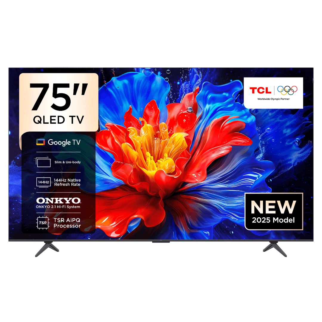 شاشة TCL بوصة75،QLED، Google TV، دقه  4K UHD، تلفاز ذكي،  - 75P8K