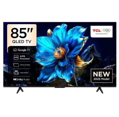 شاشة تي سي إل 85 بوصة 4K ذكية QLED بنظام Google TV - الموديل 85T61D
