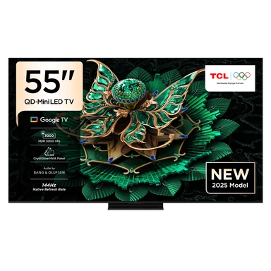 شاشة TCL سمارت ‏‎ 55بوصة QD Mini LED Google TV ,55C7K