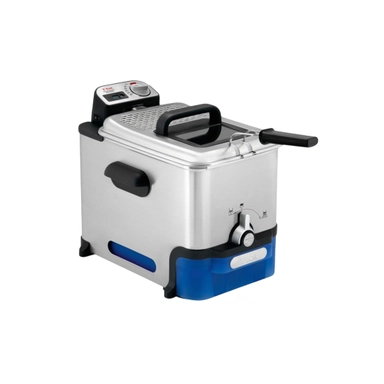 Tefal Oleoclean Deep Fryer, Digital Fryer, 3.5L, 2300W, Silver - FR804040
