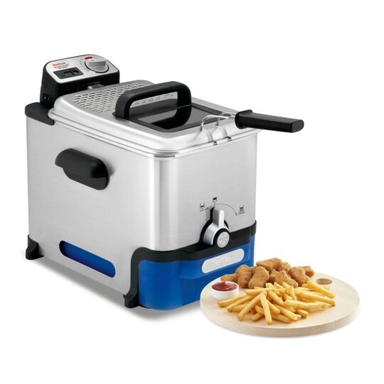 Tefal Oleoclean Deep Fryer, Digital Fryer, 3.5L, 2300W, Silver - FR804040