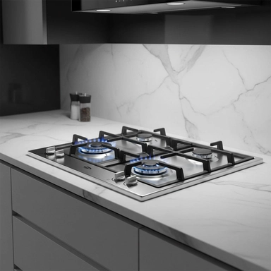 سطح تيرم 62 سم 4 عيون غاز استيل إيطالي زهر TRMBH60CIG