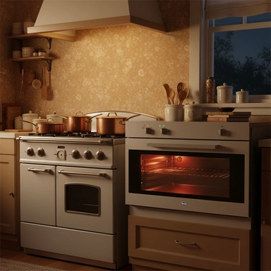 فرن تيرم بلت ان 89.5 سم غاز امان كامل إيطالي استيل TRMBO90XLGG