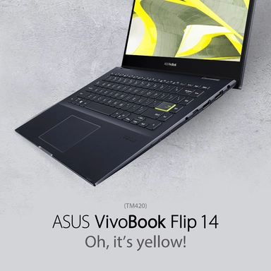 Asus VivoBook 2*1 Touch 14", AMD R7 5700U-16G-512SSD, W11, Black