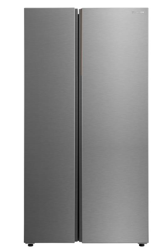 Toshiba Side by Side Refrigerator, 2 Doors, 23.9 Cu.ft, Silver – GR-RS910WI1-PMU(57)